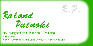 roland putnoki business card